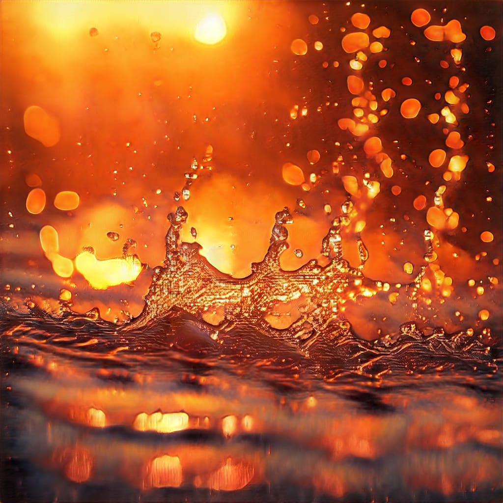 Ivona Tau's AI-generated digital artwork for Mastercard's activation at The Open Championship 2024 at Royal Troon